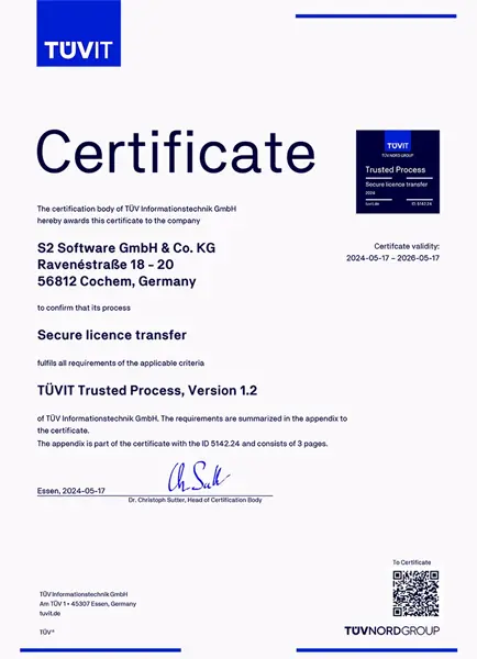 TÜV IT certificate